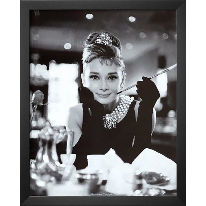 Latitude Run Audrey Hepburn Breakfast At Tiffany S Movie Poster Framed Photographic Print
